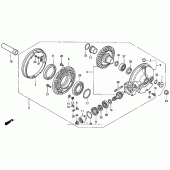 Схема узла: Приводной редуктор для Honda PC800 Pacific Coast