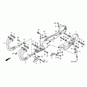 Схема вузла: Вихлопна система для Honda CB1000 CB1000R