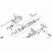 Схема вузла: Shift Drum + Shift Fork для Honda GL1800 Gold Wing Valkyrie