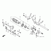 Схема вузла: Gearshift drum / gearshift fork для Honda CB1300 Super Four