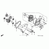Схема вузла: Водяний насос для Honda VT1100 Shadow Sabre