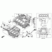 Схема вузла: Картер двигуна для Honda CBF600