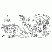 Схема вузла: Електрообладнання (FJS6001 / 2 / D3 / D4 / D5) для Honda FJS600 Silver Wing