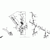 Схема узла: Передний тормозной цилиндр для Honda CB1000 CB1000F