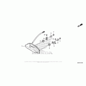 Схема вузла: Задній ліхтар (Стоп-сигнал) для Honda CBR600 CBR600RR