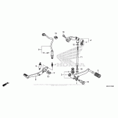 Схема вузла: Педаль (Лапка) для Honda CBR500