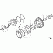 Схема узла: Сцепление для Honda CB750 Nighthawk