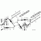 Схема узла: Распредвал и Клапан для Honda GL1500 Gold Wing Aspencade