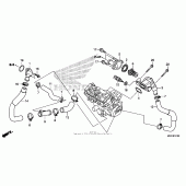 Схема вузла: Термостат для Honda CBR1000 CBR1000RR Fireblade