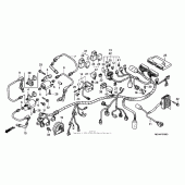 Схема вузла: Електрообладнання для Honda VTX1800