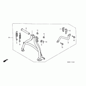 Схема вузла: Stand set (XL600VK / VL / VM / VN / VP / VR) для Honda XL600 Transalp