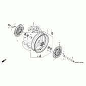 Схема вузла: Переднє колесо для Honda CBR600 CBR600FR Racing Edition