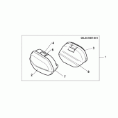 Схема узла: Saddle bag set для Honda XL1000V Varadero