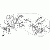 Схема вузла: Задній гальмівний супорт для Honda VFR750F VFR750R (RC30)