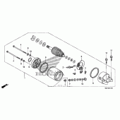 Схема узла: Стартер электрический для Honda FSC600 Silver Wing