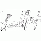 Схема вузла: A / se front fork для Honda GL1500 Gold Wing Special Edition