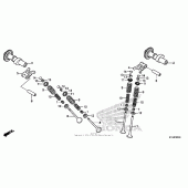 Схема узла: Распредвал & Клапан для Honda CBR250