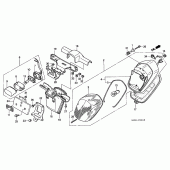 Схема вузла: Задній ліхтар (Стоп-сигнал) (2) для Honda GL1500 F6C