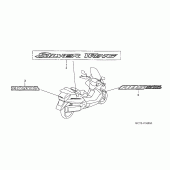 Схема узла: Label read the manual для Honda FJS600 Silver Wing