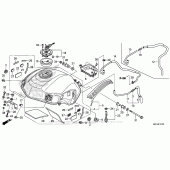 Схема вузла: Паливний бак для Honda VFR1200 Crosstourer