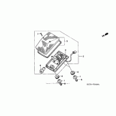 Схема вузла: Задній ліхтар (Стоп-сигнал) для Honda XR400