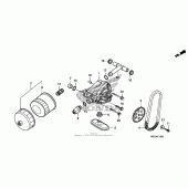 Схема вузла: Масляний насос для Honda VT750 Shadow Aero