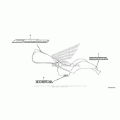 Схема вузла: Mark (2) для Honda VT750 Shadow Phantom