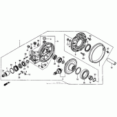 Схема узла: Приводной редуктор 1100 для Honda ST1100 Pan-European