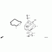 Схема вузла: Клапанна кришка для Honda CRF250 CRF250X