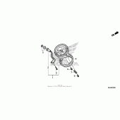 Схема вузла: Спідометр для Honda VT750 Shadow Aero