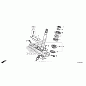Схема вузла: Steering stem (2) для Honda VT750 Shadow Spirit