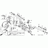 Схема вузла: Верхня траверса & Кліпон керма для Honda VFR800 VFR