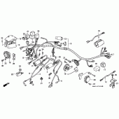 Схема вузла: Електрообладнання (VT1100C) для Honda VT1100 Shadow