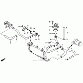 Схема вузла: Water pipe для Honda ST1100 Pan-European