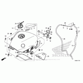 Схема вузла: Паливний бак для Honda VFR800 Interceptor