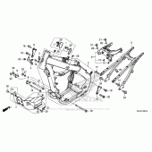 Схема вузла: Рама для Honda CRF450 CRF450R
