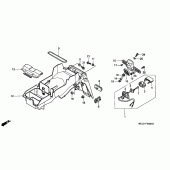 Схема узла: Заднее крыло (CBR900RRY,1/RE1) для Honda CBR900RR CBR929RR Fireblade