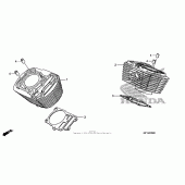 Схема вузла: Циліндр для Honda VT1300 Stateline