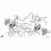 Схема узла: Радиатор для Honda GL1800 Gold Wing