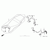 Схема узла: Сиденье ( 04- 06) для Honda CBR600 CBR600F4i