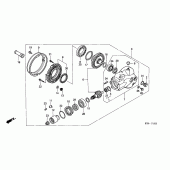 Схема вузла: Final driven gear для Honda VTX1800