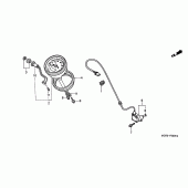 Схема узла: Панель приборов для Honda VT750 Black Widow