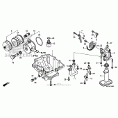 Схема вузла: Масляний насос & Піддон для Honda CBR600 CBR600RR