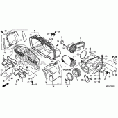 Схема вузла: Повітряний фільтр для Honda CB1100