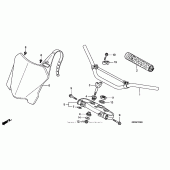 Схема вузла: Верхня траверса & Кліпон керма (08) для Honda CRF450 CRF450R