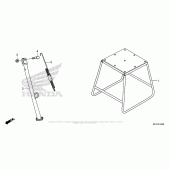 Схема вузла: Підставка для Honda CRF450 CRF450X