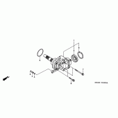 Схема узла: Вал крестовой для Honda VTX1800
