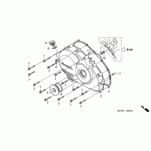 Схема вузла: Права кришка картера для Honda VFR800 VFR