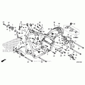 Схема вузла: Frame (2) для Honda VT1300 Sabre