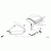 Схема вузла: Сидіння для Honda CBR600 CBR600RR